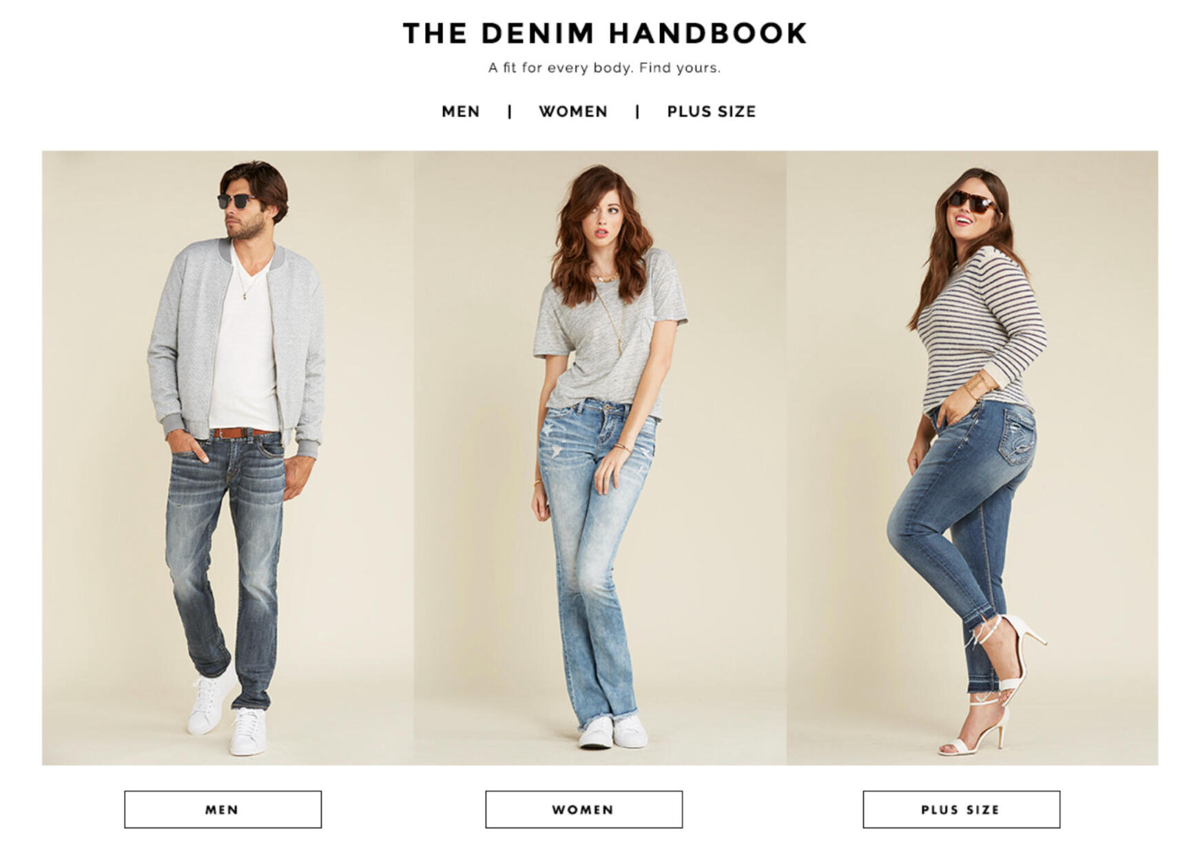 Silver Jeans - Brand and campaign creative for Silver Jeans across digital, retail, and seasonal storytelling, creating a cohesive and consistent brand experience.